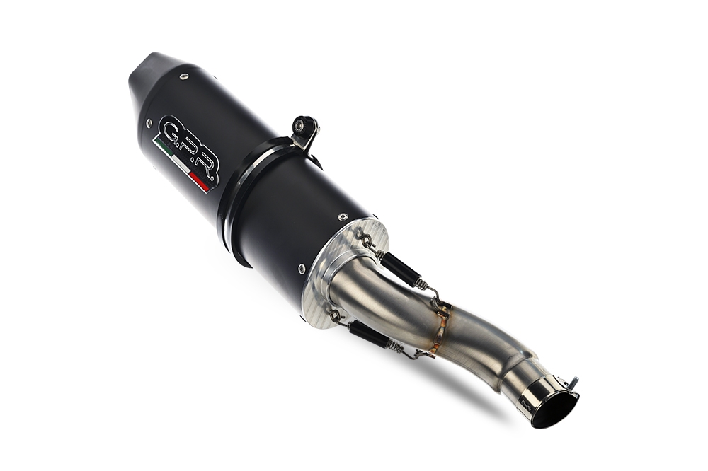 Exhaust compatible with Yamaha T-Max 560 2020-2021, Furore Nero, Full system exhaust, including removable db killer 