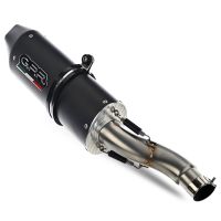 Exhaust compatible with Yamaha T-Max 560 2020-2021, Furore Nero, Full system exhaust, including removable db killer 
