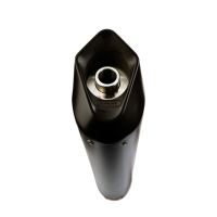 Exhaust compatible with Yamaha Aerox 155 VVA 2021-2023, Furore Nero, Full system exhaust, including removable db killer 