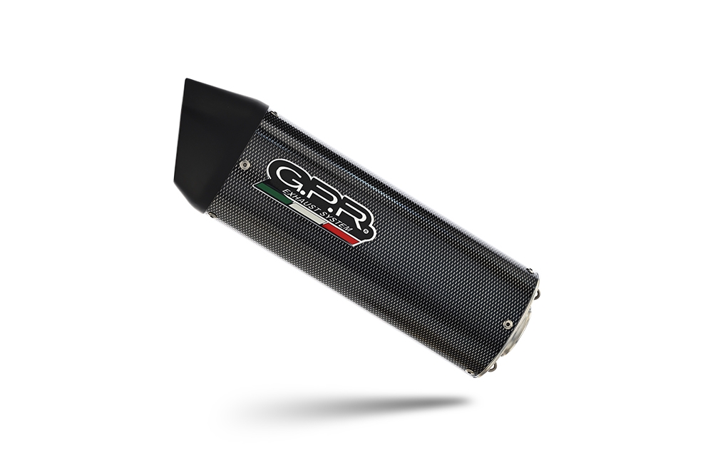 Exhaust compatible with Cf Moto 650 Nk 2021-2024, Furore Poppy, Slip-on exhaust including link pipe and removable db killer 