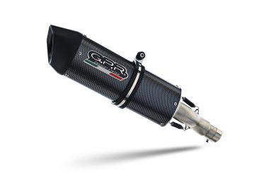 Exhaust compatible with Benelli Bn 302 S 2015-2016, Furore Poppy, Slip-on exhaust including removable db killer and link pipe, EPA-compliant 