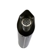 Exhaust compatible with Cf Moto 400 NK 2019-2020, Furore Evo4 Poppy, Slip-on exhaust including removable db killer, link pipe and catalyst 