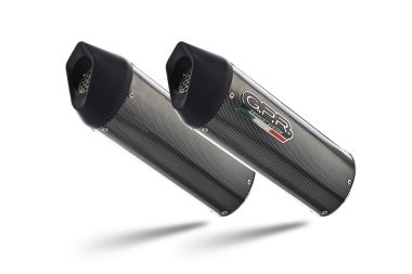 Exhaust compatible with Bmw K1600GT 2017-2021, Furore Evo4 Poppy, Dual slip-on including removable db killers and link pipes, EPA-compliant 
