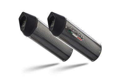 Exhaust compatible with Bmw K1600GT 2017-2021, Furore Evo4 Poppy, Dual slip-on including removable db killers and link pipes 