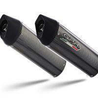 Exhaust compatible with Bmw K1600GT 2010-2016, Furore Poppy, Dual slip-on including removable db killers and link pipes, EPA-compliant 