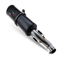 Exhaust compatible with Honda Rebel 1100 2021-2024, Ghisa , Slip-on exhaust including removable db killer and link pipe 