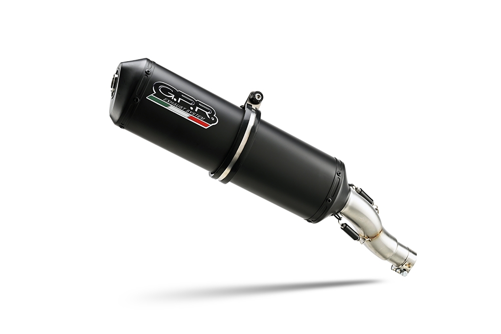 Exhaust compatible with Honda Transalp XL650V 2000-2006, Ghisa , Slip-on exhaust including removable db killer and link pipe, EPA-compliant 
