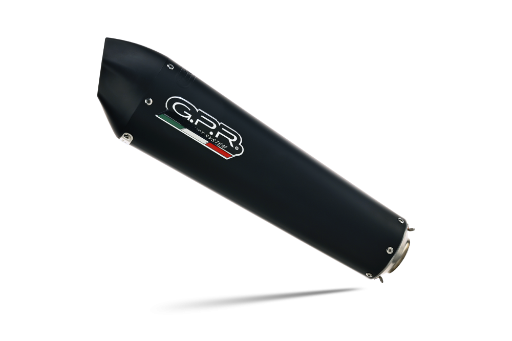 Exhaust compatible with Bmw F850GS - Adventure 2018-2020, GP Evo4 Black Titanium, Slip-on exhaust including removable db killer and link pipe 