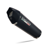 Exhaust compatible with Honda NX500 2024-2025, GP Evo4 Black Titanium, Slip-on exhaust including removable db killer and link pipe 
