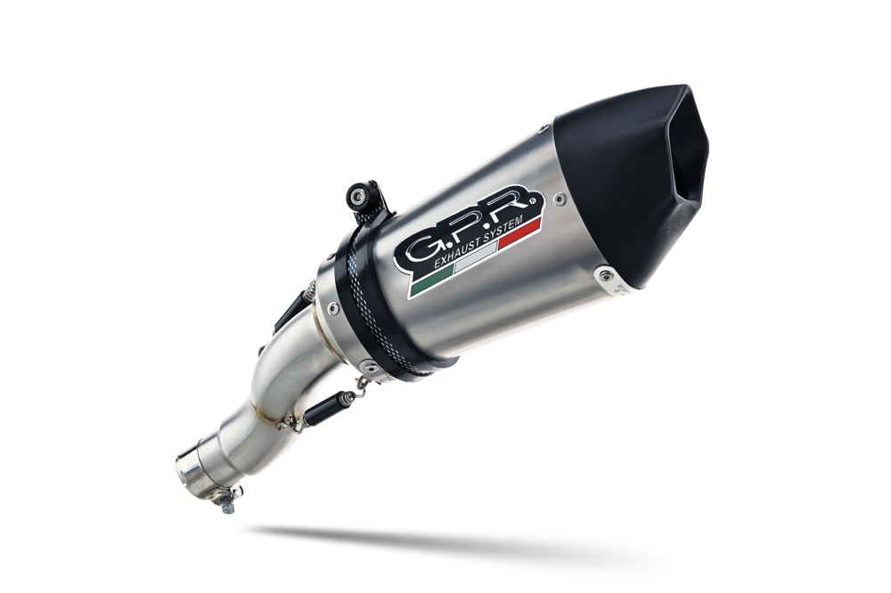 Exhaust compatible with Bmw R Nine-T 1200 - Pure - Racer - Urban - Scrambler G/S 2017-2023, GP Evo4 Titanium, Slip-on exhaust including removable db killer and link pipe 