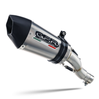 Exhaust compatible with Yamaha R1 2015-2016, Gpe Ann. titanium, Slip-on exhaust including removable db killer and link pipe 