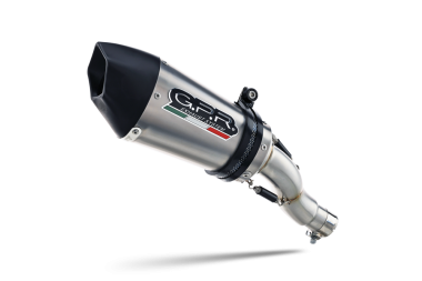 Exhaust compatible with Aprilia Rsv4 1000 2015-2016, Gpe Ann. titanium, Slip-on exhaust including removable db killer and link pipe 
