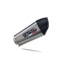 Exhaust compatible with Kawasaki Z1000 2010-2013, Gpe Ann. titanium, Dual slip-on including removable db killers and link pipes 