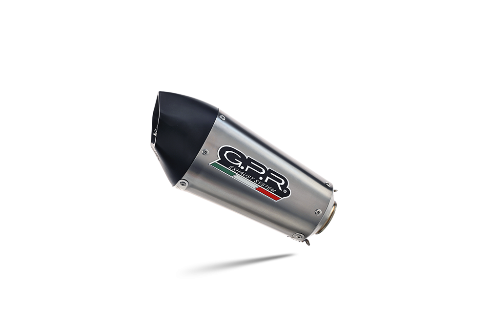 Exhaust compatible with Yamaha R1 2015-2016, Gpe Ann. titanium, Slip-on exhaust including removable db killer and link pipe 
