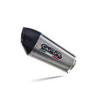 Exhaust compatible with Yamaha R1 2015-2016, Gpe Ann. titanium, Slip-on exhaust including removable db killer and link pipe 