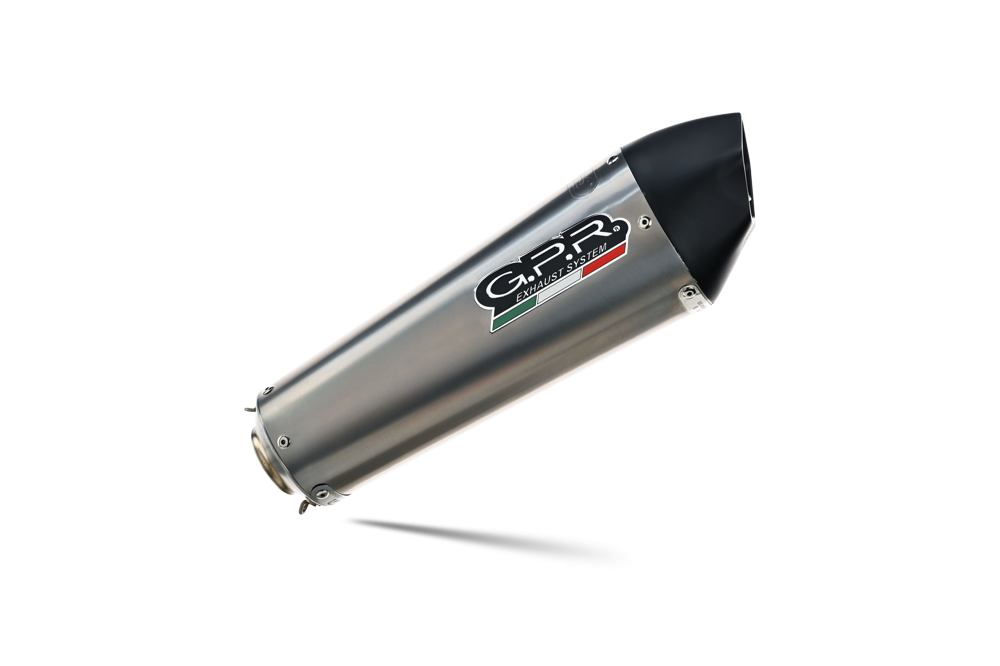 Exhaust compatible with Husqvarna Enduro 701 2017-2020, Gpe Ann. Titanium, Slip-on exhaust including link pipe and removable db killer 