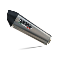 Exhaust compatible with Kawasaki Z400 2023-2025, GP Evo4 Titanium, Slip-on exhaust including removable db killer and link pipe 