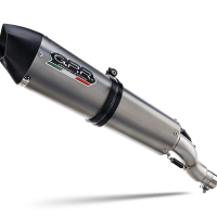 Exhaust compatible with Honda VFR1200X Crosstourer 2017-2020, GP Evo4 Titanium, Slip-on exhaust including removable db killer and link pipe 
