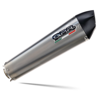 Exhaust compatible with Yamaha XT1200Z Supertenere 2017-2020, GP Evo4 Titanium, Slip-on exhaust including removable db killer and link pipe 