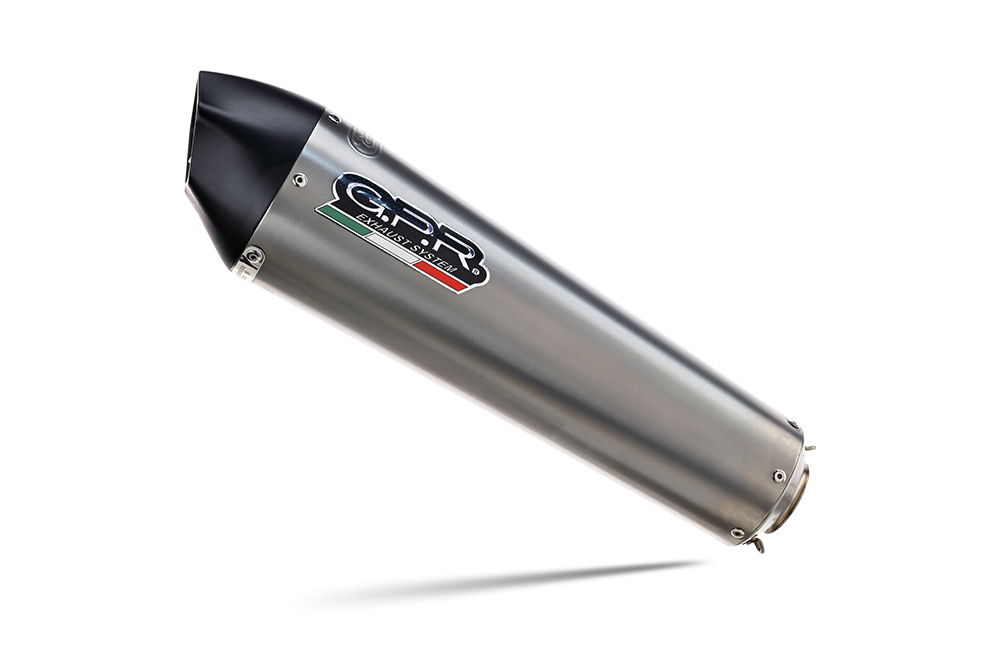 Exhaust compatible with Honda Silver Wing 400 - SW-T 2005-2013, Gpe Ann. titanium, Slip-on exhaust including removable db killer and link pipe 