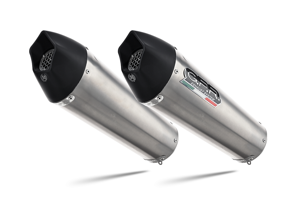 Exhaust compatible with Kawasaki ZX-14R 2017-2022, GP Evo4 Titanium, Dual slip-on including removable db killers and link pipes 