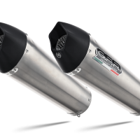 Exhaust compatible with Kawasaki ZX-14R 2017-2022, GP Evo4 Titanium, Dual slip-on including removable db killers and link pipes 