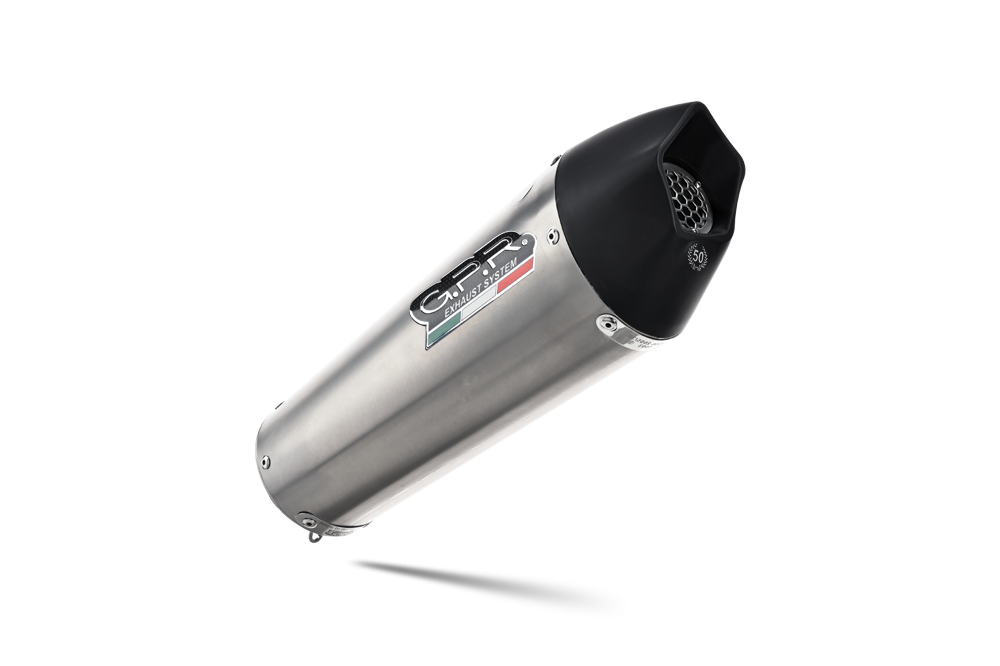 Exhaust compatible with Moto Guzzi V85TT 2021-2024, GP Evo4 Titanium, Slip-on exhaust including removable db killer and link pipe 