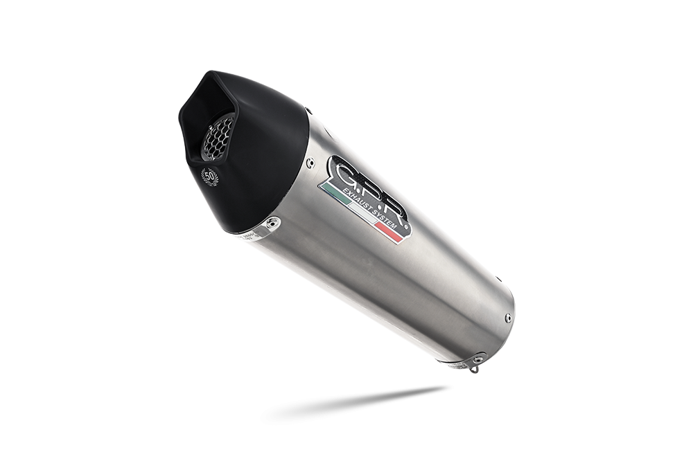 Exhaust compatible with Kawasaki Z400 2023-2025, GP Evo4 Titanium, Slip-on exhaust including removable db killer and link pipe 