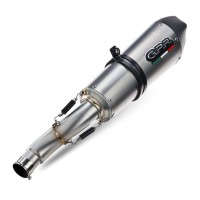 Exhaust compatible with Kawasaki Z1000 2003-2006, Gpe Ann. titanium, Dual slip-on including removable db killers and link pipes 