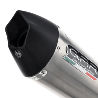 Exhaust compatible with Triumph Daytona 660 2023-2025, Gpe Ann. titanium, Full system exhaust, including removable db killer 