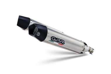 Exhaust compatible with Aprilia Dorsoduro 900 2017-2020, GP Evo4 Titanium, Dual slip-on including removable db killers and link pipes 
