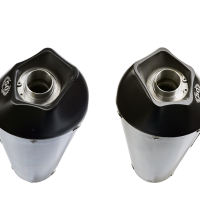 Exhaust compatible with Honda VFR800 V-Tec 2002-2013, Gpe Ann. titanium, Dual slip-on including removable db killers and link pipes 