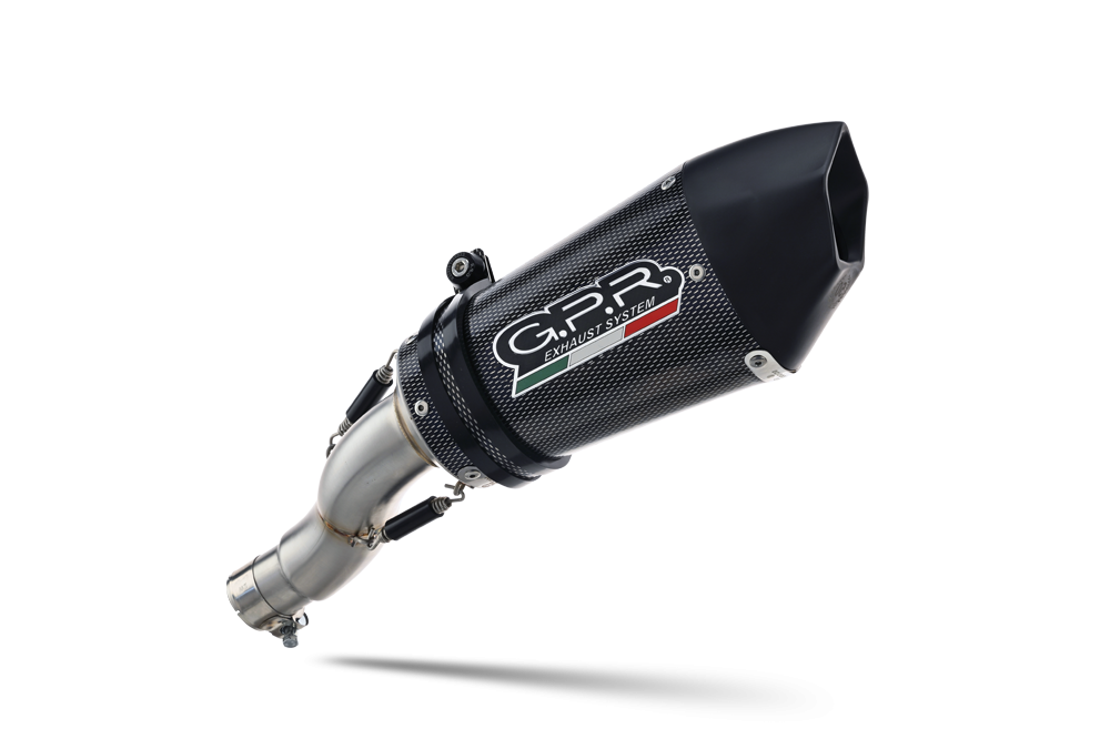 Exhaust compatible with Bmw R Nine-T 1200 - Pure - Racer - Scrambler - Urban G/S 2013-2016, Gpe Ann. Poppy, Slip-on exhaust including removable db killer and link pipe 
