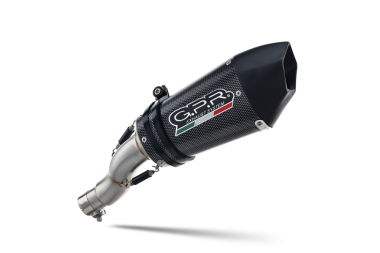 Exhaust compatible with Bmw R Nine-T 1200 - Pure - Racer - Scrambler - Urban G/S 2013-2016, Gpe Ann. Poppy, Slip-on exhaust including removable db killer and link pipe 