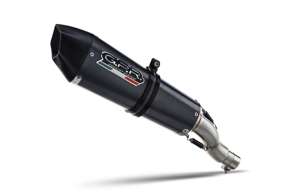 Exhaust compatible with Kawasaki Z-800 2009-2016, Gpe Ann. Poppy, Slip-on exhaust including removable db killer and link pipe 
