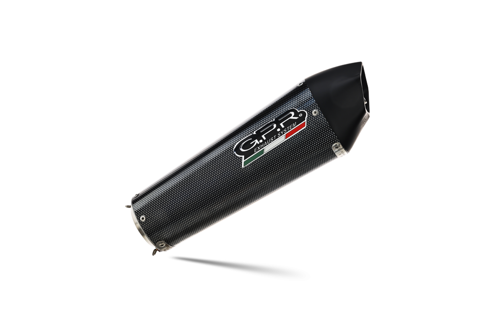 Exhaust compatible with Bmw F800R 2015-2016, Gpe Ann. Poppy, Slip-on exhaust including removable db killer and link pipe 