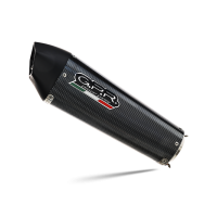 Exhaust compatible with Kawasaki Z-800 2009-2016, Gpe Ann. Poppy, Slip-on exhaust including removable db killer and link pipe 