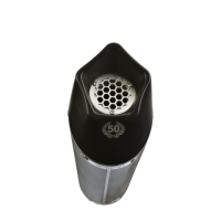 Exhaust compatible with Ktm 250 Adventure Sw 2020-2024, GP Evo4 Poppy, Slip-on exhaust including removable db killer and link pipe 