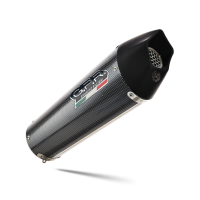 Exhaust compatible with Bmw F800R 2017-2019, GP Evo4 Poppy, Slip-on exhaust including removable db killer and link pipe 