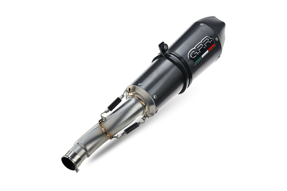 Exhaust compatible with Bmw F800R 2015-2016, Gpe Ann. Poppy, Slip-on exhaust including removable db killer and link pipe 