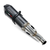 Exhaust compatible with Kawasaki Z-800 2009-2016, Gpe Ann. Poppy, Slip-on exhaust including removable db killer and link pipe 