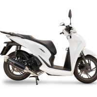 Exhaust compatible with Honda SH125 I.E. 2024-2025, Furore-X Scooter, Full system exhaust including removable db killer and catalyst 