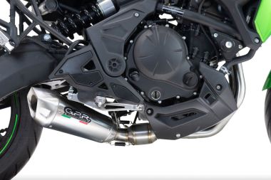 Exhaust compatible with Kawasaki Ninja 650 vers. SSDA 2023-2025, GP-Revo Titanium, Full system exhaust, including removable db killer 