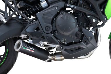 Exhaust compatible with Kawasaki Z 650 RS 2024-2025, M3 Black Titanium, Full system exhaust, including removable db killer/spark arrestor 