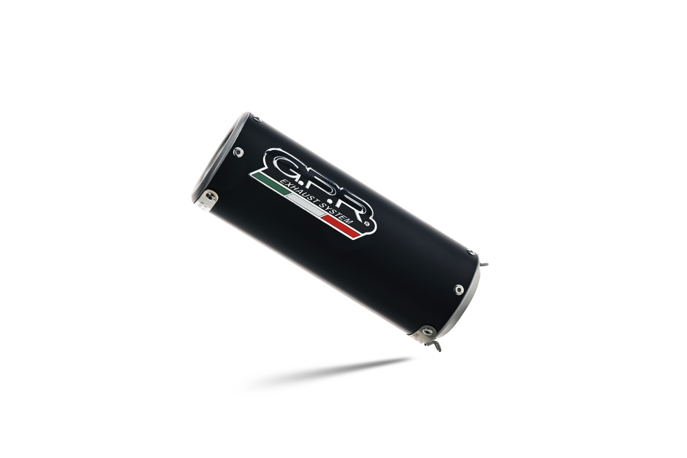 Exhaust compatible with Triumph Trident 660 2021-2024, M3 Black Titanium, Full system exhaust, including removable db killer 
