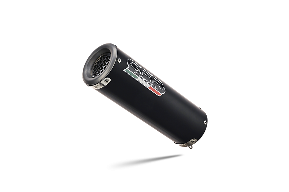 Exhaust compatible with Honda Rebel 1100 2021-2024, M3 Black Titanium, Slip-on exhaust including removable db killer and link pipe 