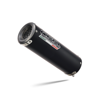 Exhaust compatible with Ducati Monster 821 2015-2016, M3 Black Titanium, Slip-on exhaust including removable db killer and link pipe 
