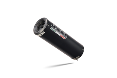 Exhaust compatible with Honda Rebel 300 2021-2023, M3 Black Titanium, Slip-on exhaust including removable db killer and link pipe 