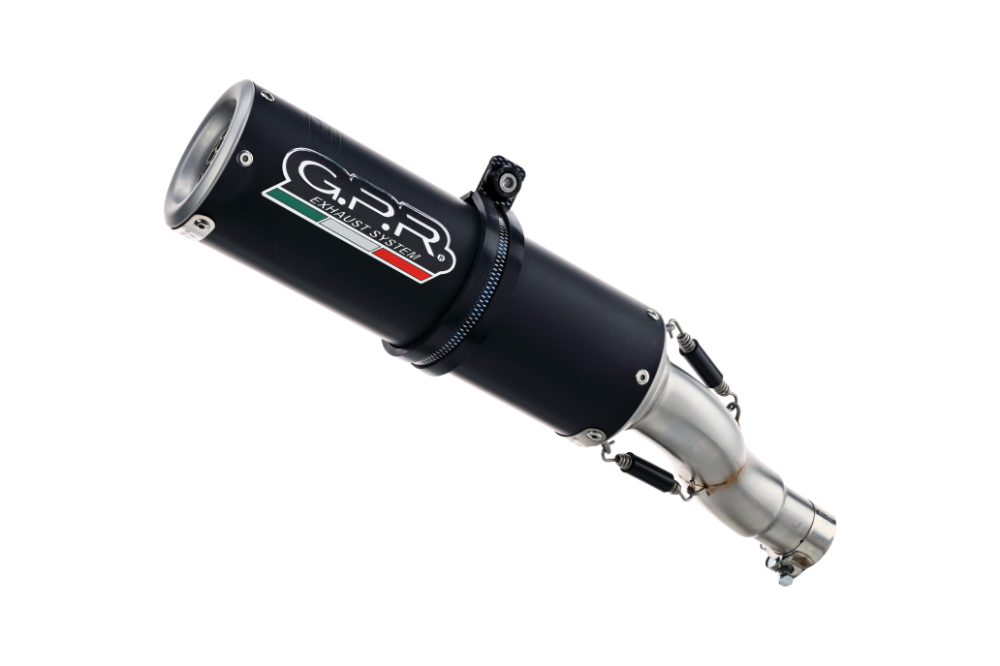 Exhaust compatible with Honda CBR650R 2021-2023, M3 Black Titanium, Full system exhaust, including removable db killer 