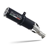 Exhaust compatible with Triumph Trident 660 2021-2024, M3 Black Titanium, Full system exhaust, including removable db killer 